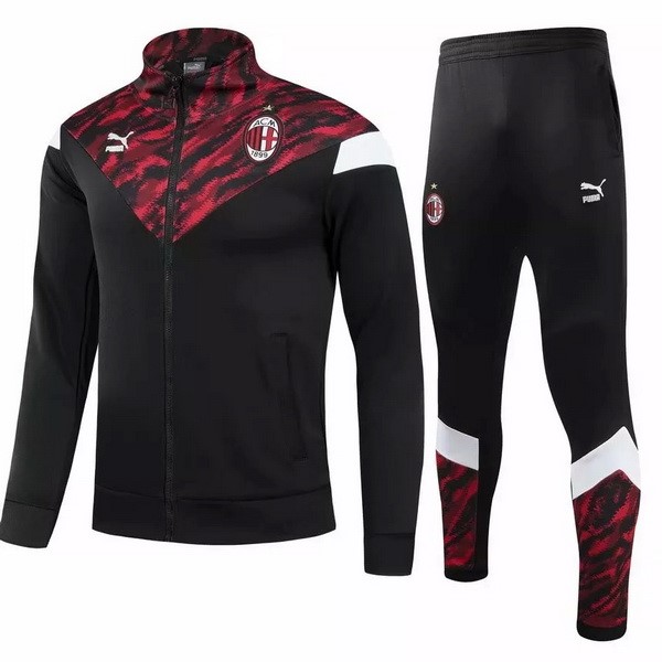 Survetement Football AC Milan 2021-22 Noir Rouge